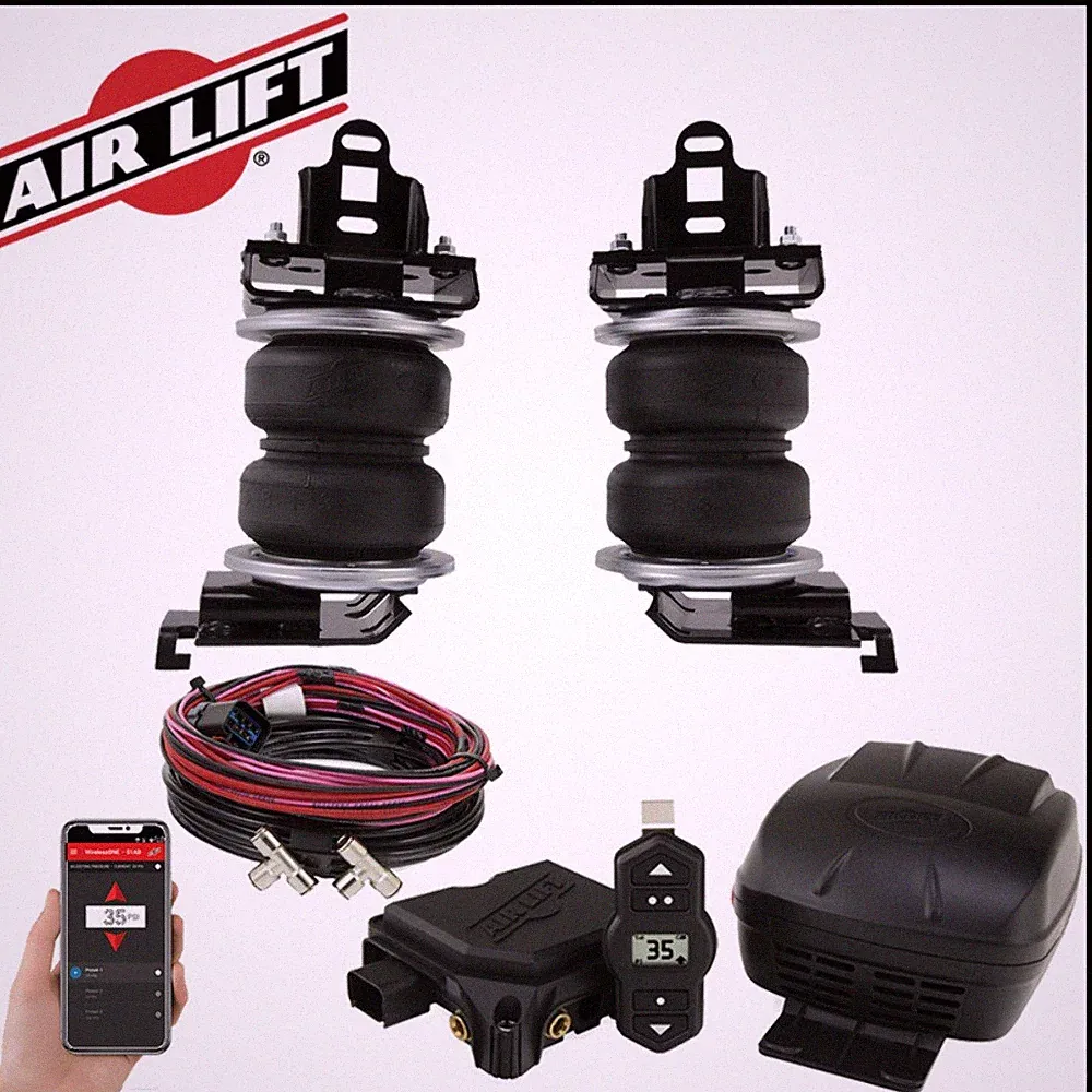 Air Lift 5000 Air Springs Bags & Wireless Compressor Kit fits 19-25 Ram 1500 4WD