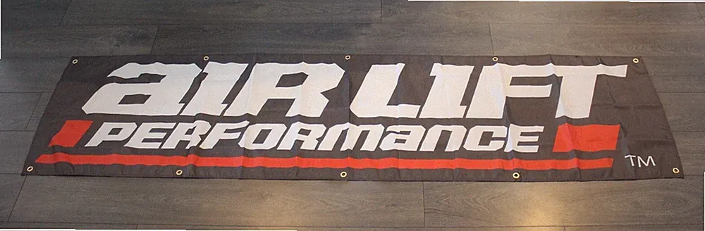 Air Lift Performance Banner Flag Auto Parts Car Racing Garage Mechanic Man Cave